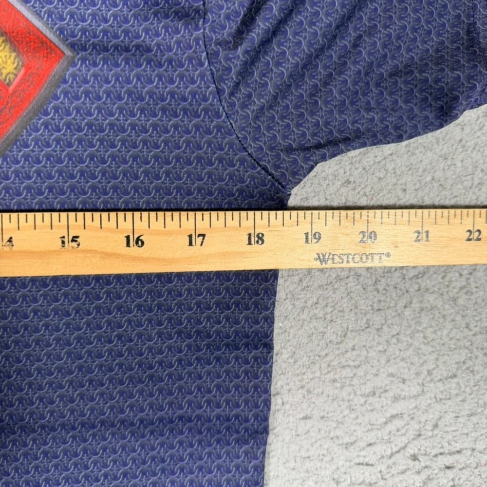 Under Armour Shirt Mens Large Blue Superman Compression Performance Stretch Gym - Picture 8 of 11